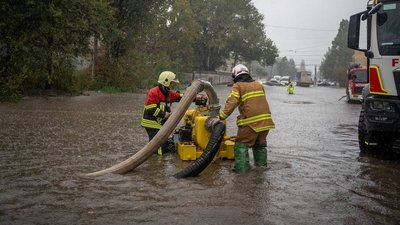 негода в Одесі, потом в Одесі, сильна злива в Одесі, затопило вулицю в Одесі