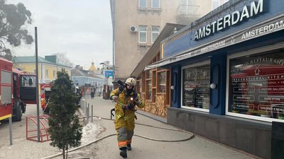 Пожежа в гриль-барі: зранку у Рівному горів "Dvir"