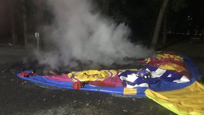 Дитячі атракціони горіли в парку розваг в Ужгороді