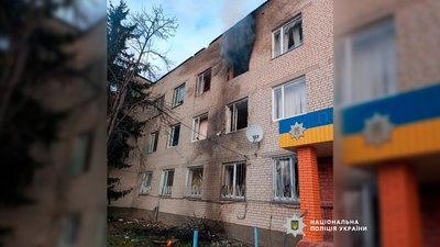 Безпілотником вдарили по будівлі поліції в Городні на Чернігівщині