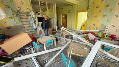 Артобстріл Харкова 9 вересня. Російські окупанти майже знищили дитсадок: фоторепортаж