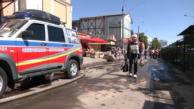 Пожежа на центральному ринку Рівного: подробиці інциденту Пожежа на центральному ринку Рівного: подробиці інциденту