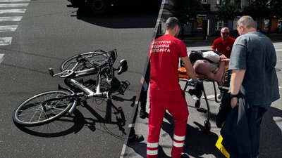 ДТП у Чернігові: автівка збила велосипедиста, чоловіка госпіталізували