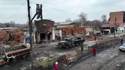 Вщент спалили будівлю артилерією. Як родина у Тростянці втратила свій бізнес через окупацію