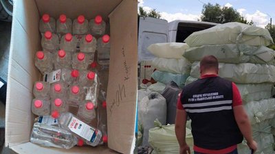 На Львівщині правоохоронці вилучили дві тонни незаконно виготовленого антисептику