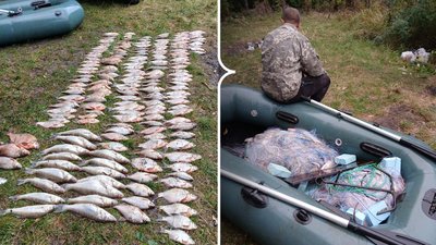 На Кіровоградщині чоловік наловив риби на понад 320 тисяч гривень
