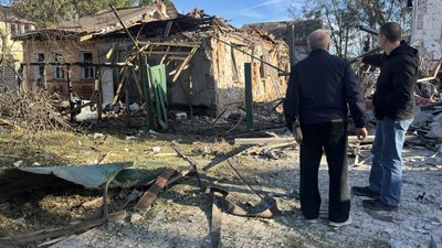 Зруйнований будинок у Слобідському районі Харкова