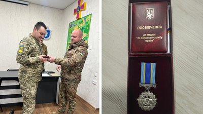 Захисника з Черкащини нагородили медаллю