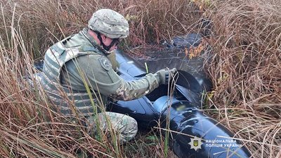 Вибухотехніки знешкодили бойові частини російських безпілотників, які збили Сили оборони