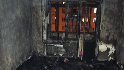 Пожежа у дев'ятиповерхівці в Харкові: у ліфті загинула жінка