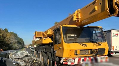 На Тернопільщині, ДТП, аварія, загинула людина, зіткнулися автомобіль та автокран