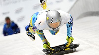 Владислав Гераскевич на першому етапі Кубка світу зі скелетону