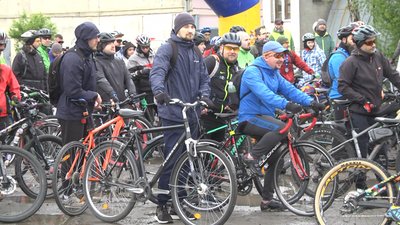 Під час велопробігу Під час велопробігу