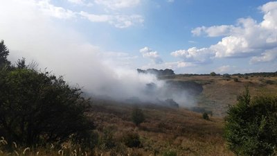 Поблизу Первомайського на Харківщині сталася пожежа на сміттєзвалищі Поблизу Первомайського на Харківщині сталася пожежа на сміттєзвалищі