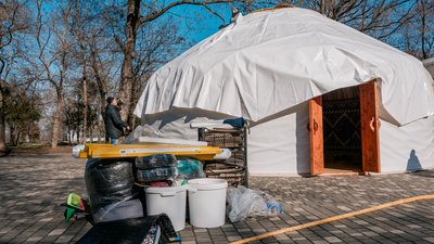 В Одесі готують до відкриття "Юрту незламності"