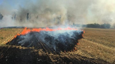 Обстріли російськими військами спричинили п’ять пожеж на Миколаївщині протягом доби Обстріли російськими військами спричинили п’ять пожеж на Миколаївщині протягом доби