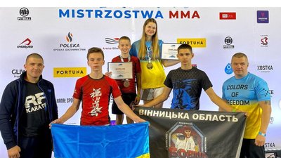 Золото та бронза: спортсмени з Вінниччини здобули медалі на чемпіонаті з ММА у Польщі