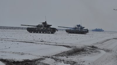 На Херсонщині танкові підрозділи ЗСУ провели навчання