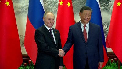 Керівник Росії Володимир Путін і президент Китаю Сі Цзіньпін