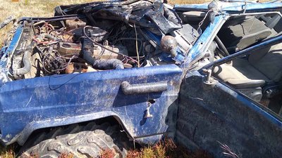 У Карпатах перекинувся джип з туристами. Травмовані двоє закарпатців У Карпатах перекинувся джип з туристами. Травмовані двоє закарпатців