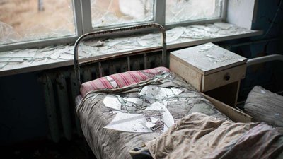 Зруйнований госпіталь Лиман Зруйнований госпіталь Лиман