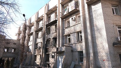 Наслідки обстрілу, пологовий будинок, Запоріжжя, 1 лютого 2026