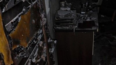 Пожежа на вулиці Богдана Хмельницького у Львові
