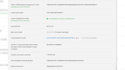 Інформація про ТОВ "Монофіламент" Інформація про ТОВ "Монофіламент"