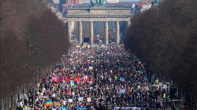 У Берліні та Лондоні на протест проти війни в Україні вийшли понад 30 тисяч людей