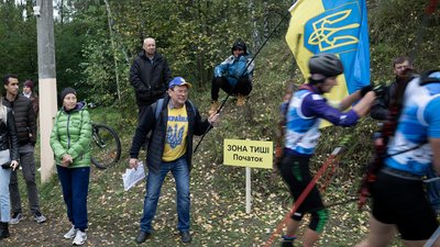 Уболівальники на чемпіонаті України з біатлону Уболівальники на чемпіонаті України з біатлону