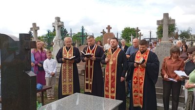 Микола Бичок, могила дідуся, панахида, 13 липня 2026, Тернопіль