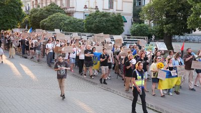 Акція протесту, протестна хода, люди, Федоров, Франківськ
