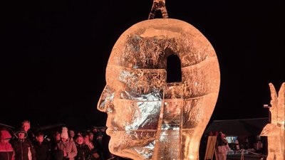 Скульптор з Полтавщини Олексій Пода представив Україну на конкурсі льодових скульптур