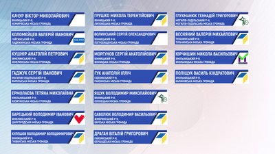 ЦВК оприлюднила списки голів міських, селищних й сільських рад Вінниччини ЦВК оприлюднила списки голів міських, селищних й сільських рад Вінниччини