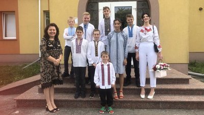 Вихованці дитячого будинку сімейного типу у селі Нова Українка на Рівненщині