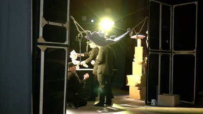 У Вінниці презентували допрем'єрну виставу "Коти-біженці" У Вінниці презентували допрем'єрну виставу "Коти-біженці"