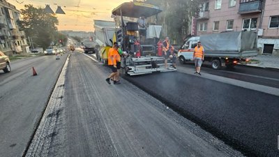На вулиці Руській у Тернополі оновлюють схему дорожнього руху