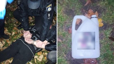В Ужгороді за підпал автівки патрульні поліцейські затримали чоловіка