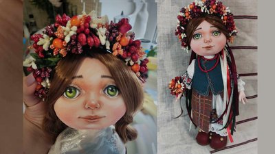 Майстриня Зоя Шишковська створює портретні ляльки Майстриня Зоя Шишковська створює портретні ляльки
