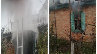 У селі на Полтавщині горів будинок подружжя пенсіонерів