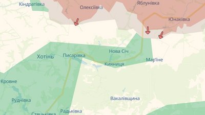 Мапа DeepState, 26 серпня 2026 року