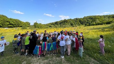 Під час пластових змагань "Епоха воїнів" Під час пластових змагань "Епоха воїнів"