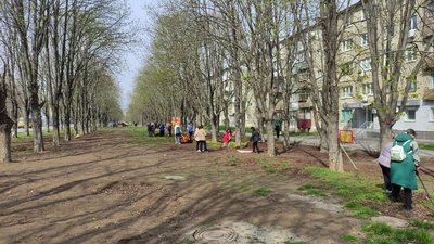 У Полтаві містяни долучилися до прибирання вулиць