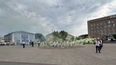 Патріотичний перфоманс у Золотоноші, 22 серпня 2025 року
