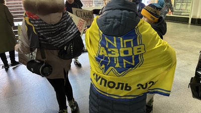 Акція на підтримку військовополонених у Полтаві Акція на підтримку військовополонених у Полтаві