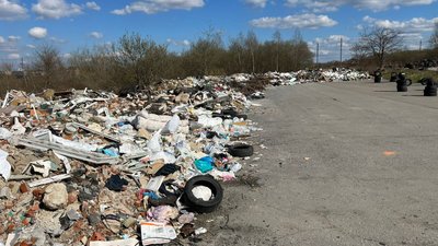 Стихійне сміттєзвалище поблизу "Арени Львів", 26 березня 2024 року