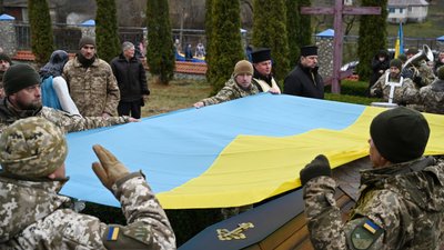 Похорон бійця Миколи Марценишина Похорон бійця Миколи Марценишина