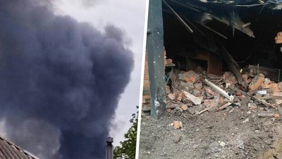 Російські окупанти вдарили по Чугуєву: зайнялися господарчі споруди