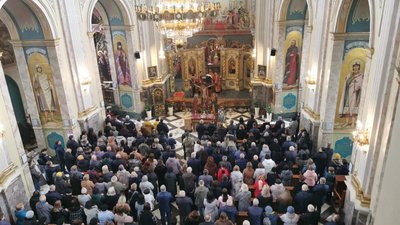 Панахида в Архикатедральному соборі УГКЦ за Любомиром Крупою Панахида в Архикатедральному соборі УГКЦ за Любомиром Крупою