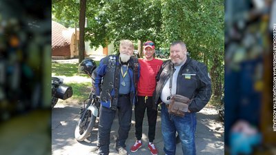 На одному з байкерських фестивалів. "Іванич" з Чернігова На одному з байкерських фестивалів. "Іванич" з Чернігова